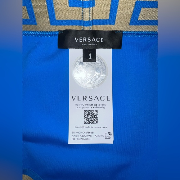 Versace Greca Border Bikini Top & Bottom - Picture 4 of 10